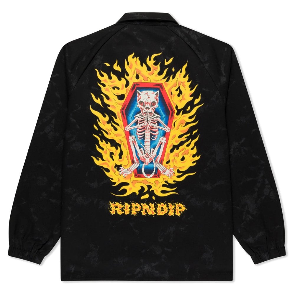 Burn In Heck Coaches Jacket - Black
