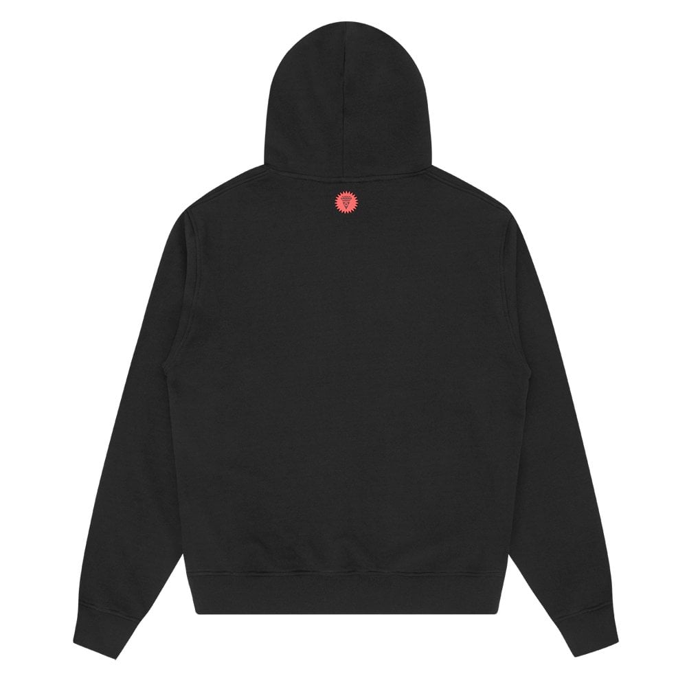 Rhinestone Cones And Bones Hoodie - Black