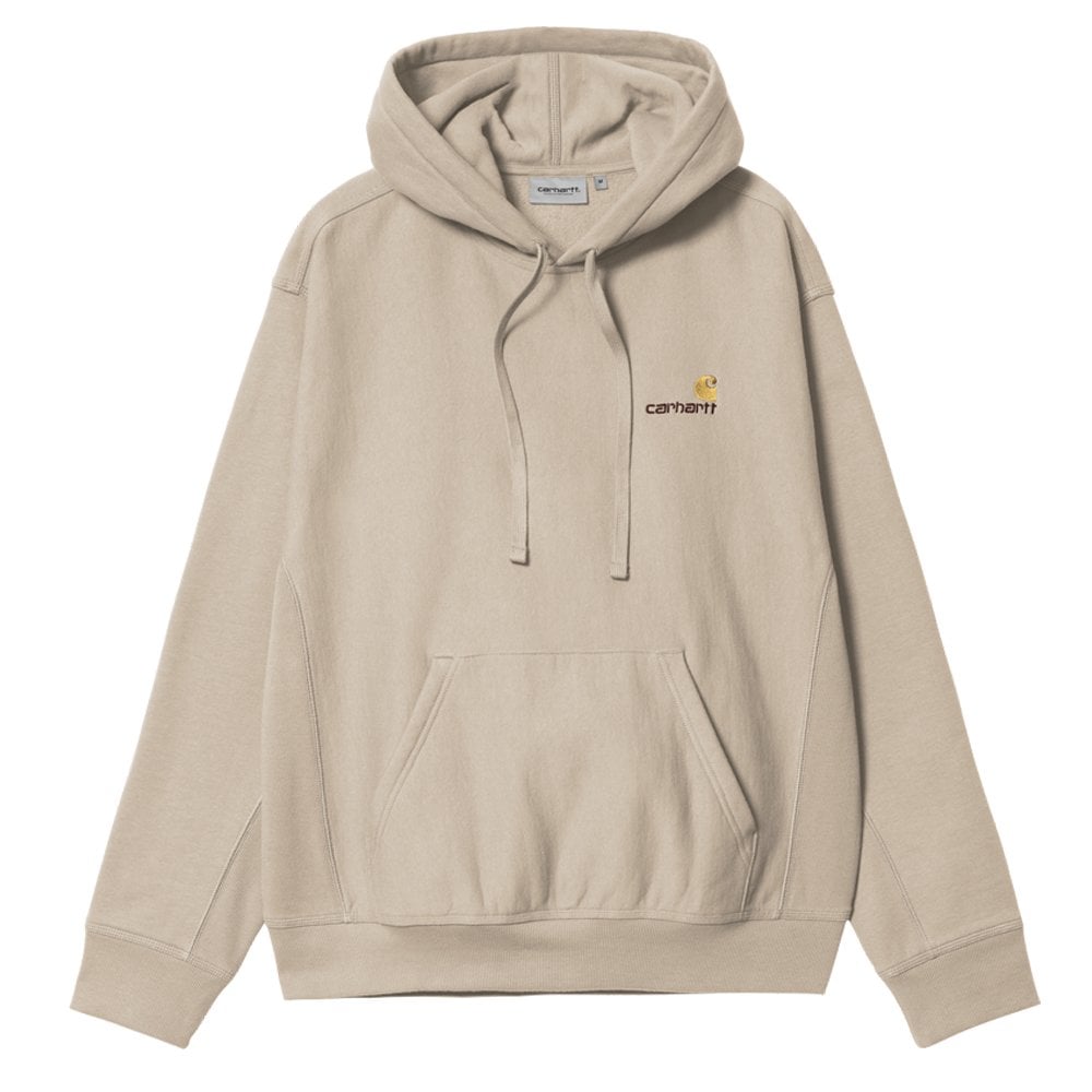 Hooded American Script Sweatshirt - Fleur De Sel
