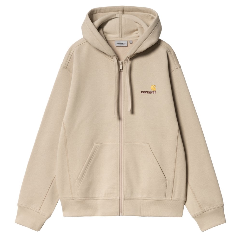 Hooded American Script Jacket - Fleur De Sel