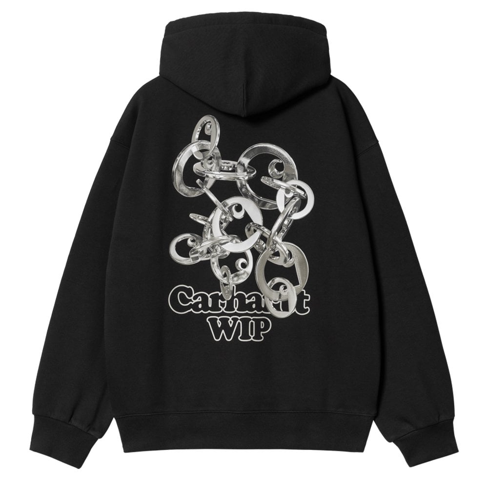 Hooded Charm Link Sweat - Black/Silver