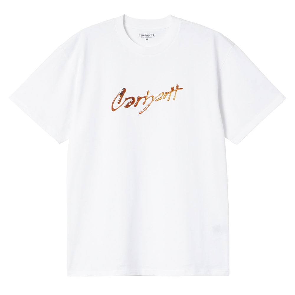 Drip Script T-Shirt - White