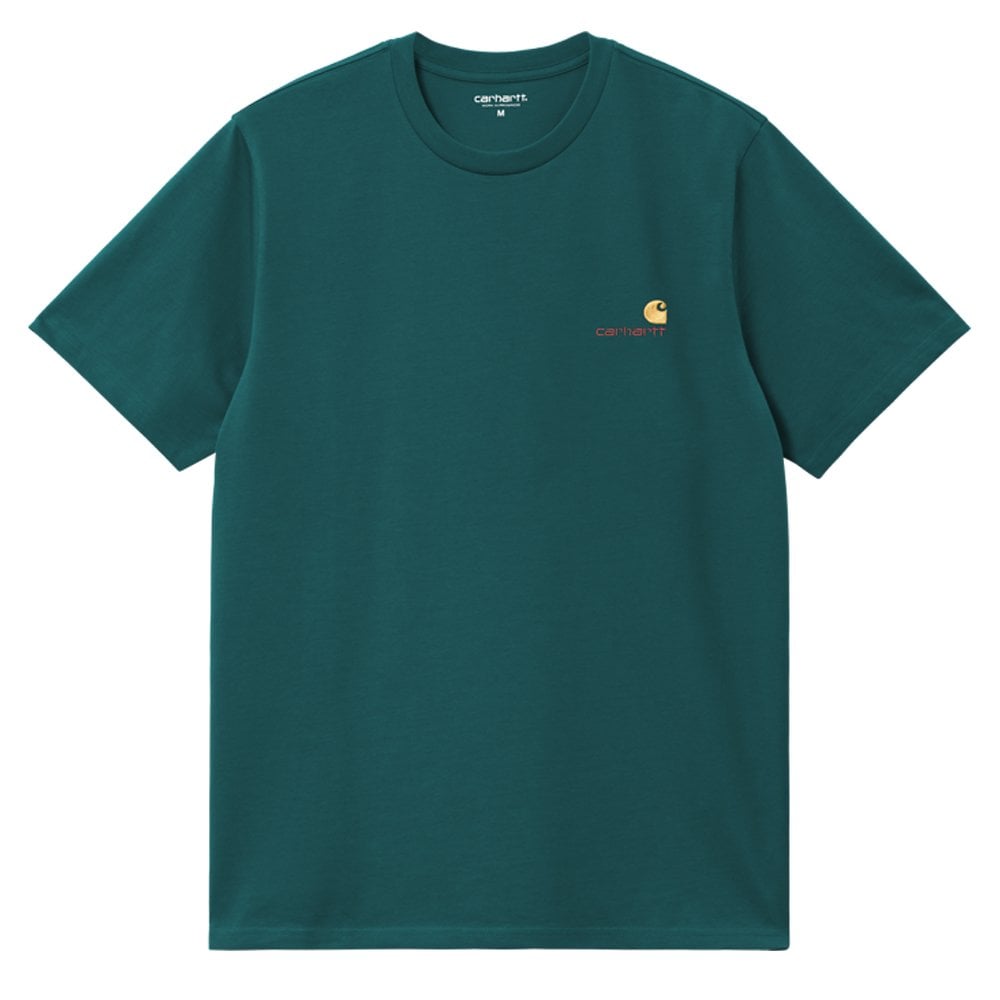 American Script Organic T-Shirt - Malachite