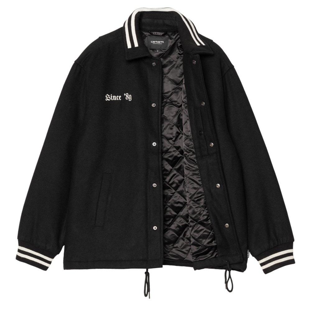 Wool Coach Jacket - Black/Wax