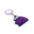 Rubber Keyring - Purple