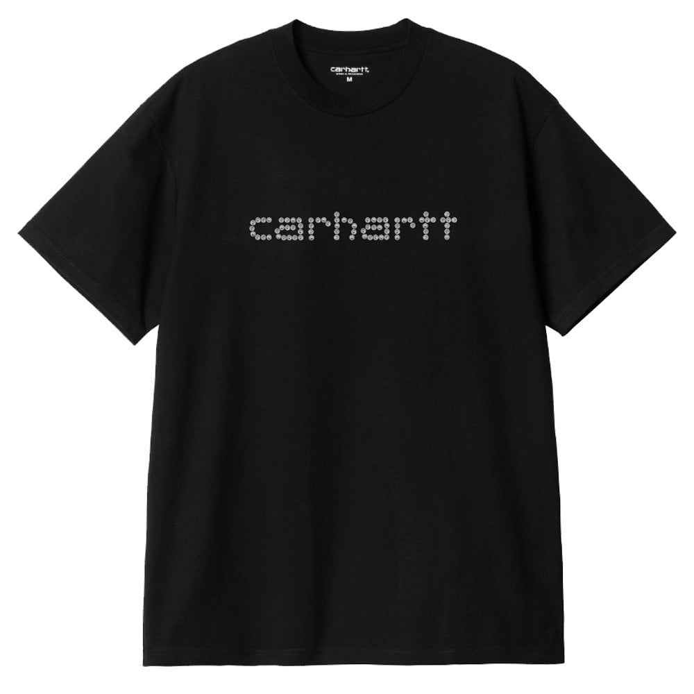 Rivet Script T-Shirt - Black