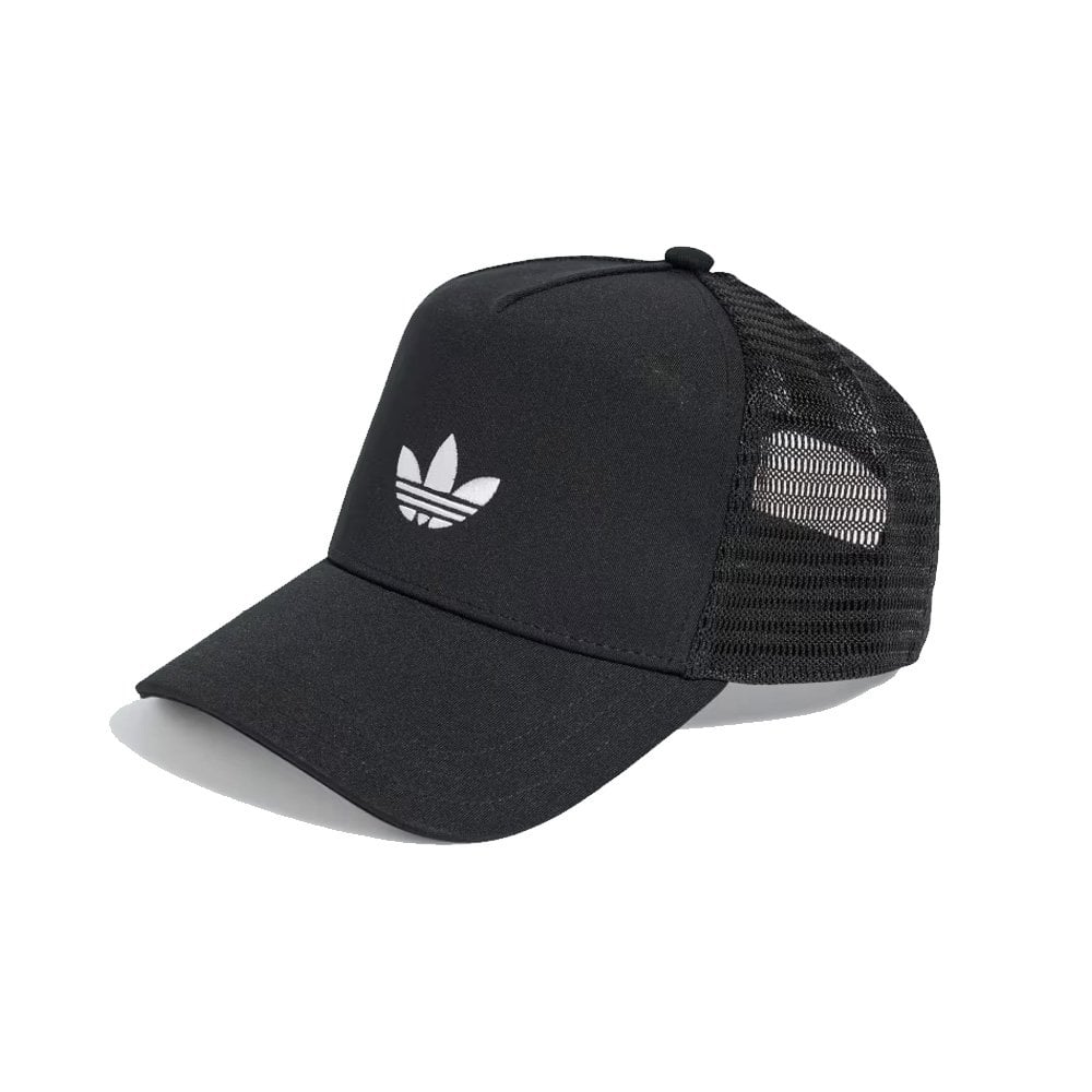 Classic Curved Foam Trucker Cap - Black/White