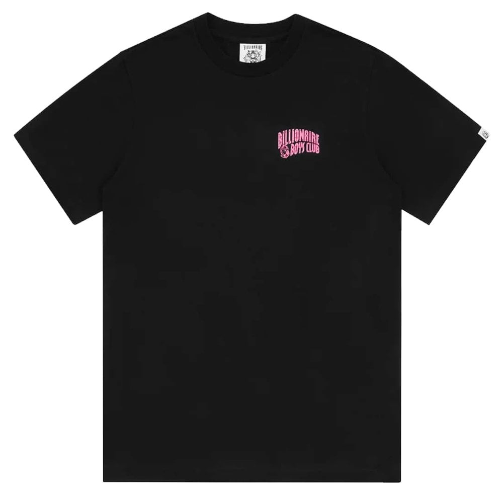 Small Arch Highlight Logo T-Shirt  - Black/Pink