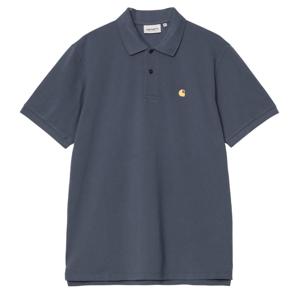 Chase Pique Polo Shirt - Dusky Blue