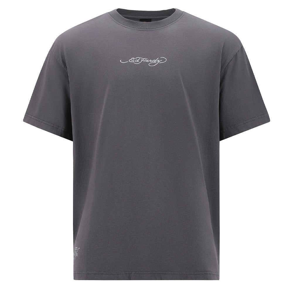 Don Wolf Eagle Panther Relaxed T-Shirt - Charcoal