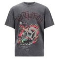 Skull Out Of Hell Relaxed T-Shirt - Charcoal