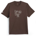 Shmoofoil Out of the Park T-Shirt - Dk Brown/Wt
