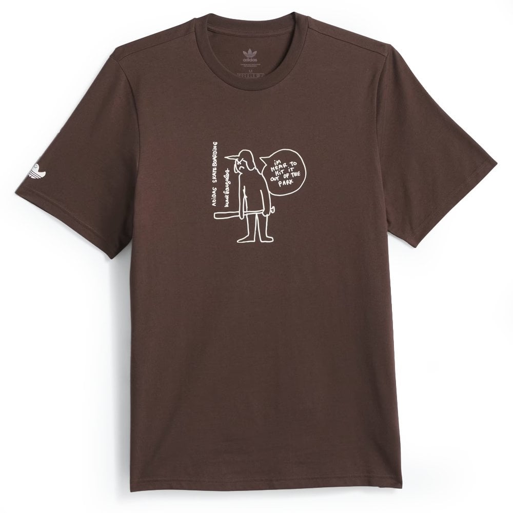 Shmoofoil Out of the Park T-Shirt - Dk Brown/Wt