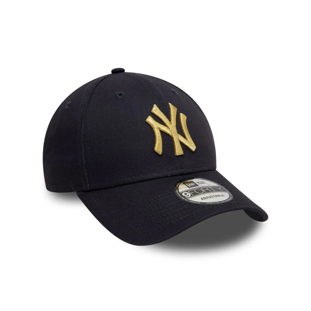 Metallic 9FORTY Adjustable Cap - Ny Navy/Gold