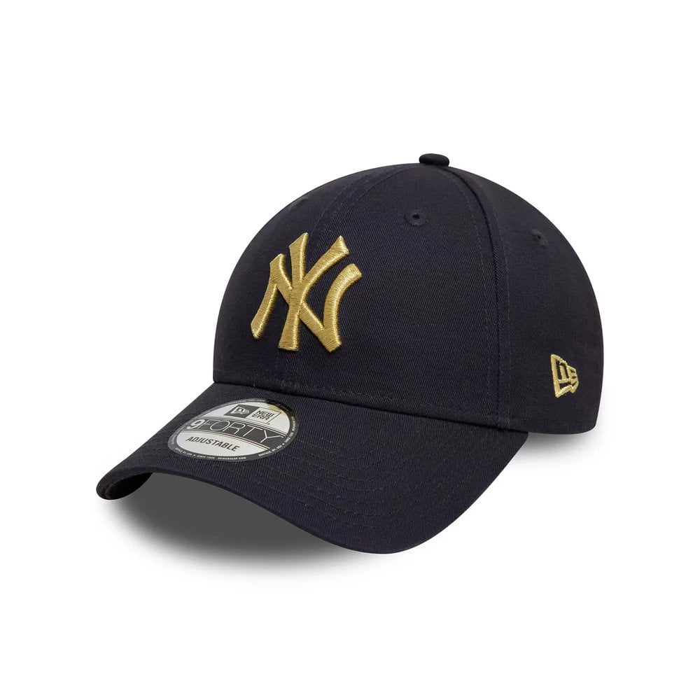 Metallic 9FORTY Adjustable Cap - Ny Navy/Gold