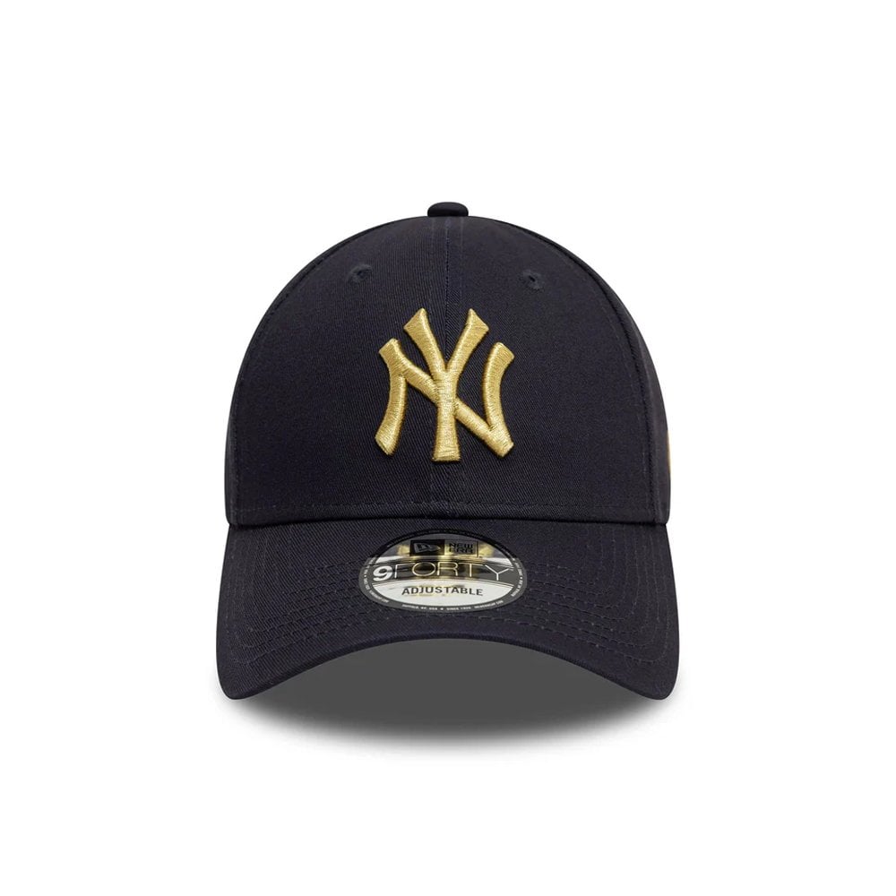 Metallic 9FORTY Adjustable Cap - Ny Navy/Gold