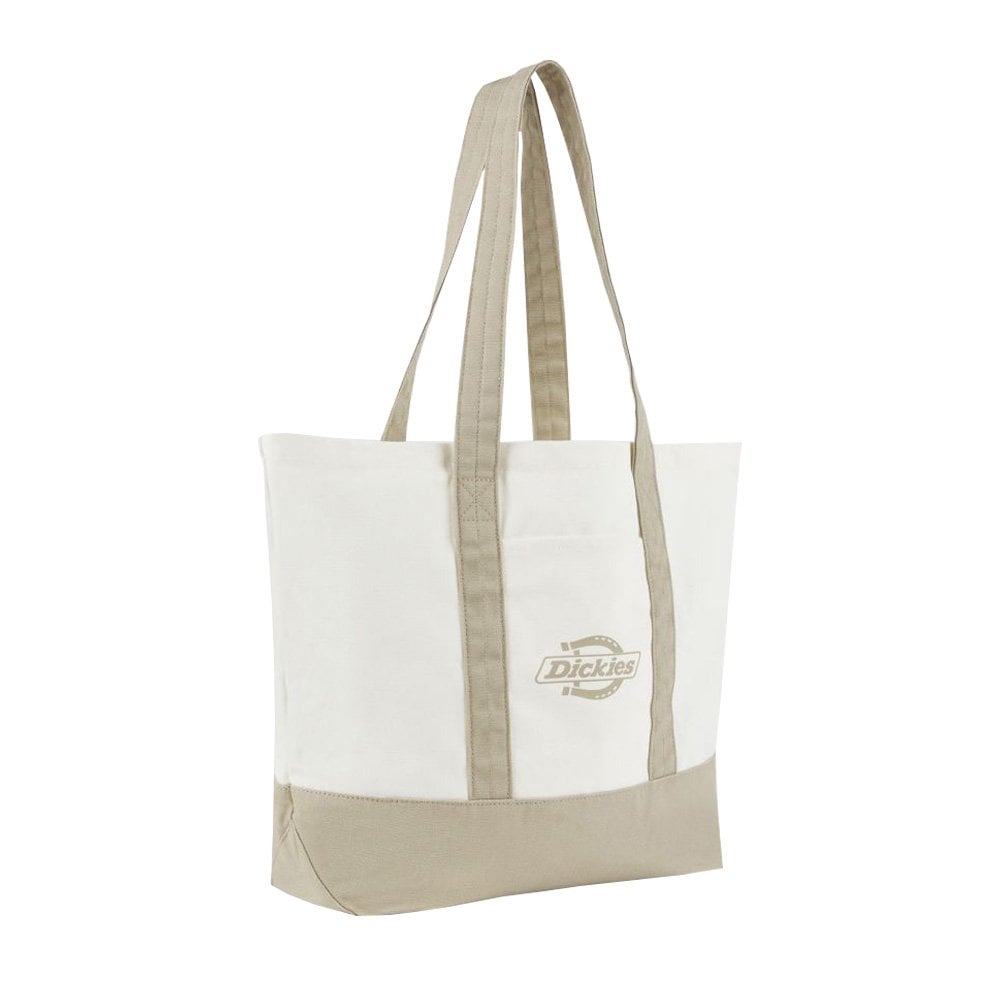 Logo Canvas Tote Bag - Egret