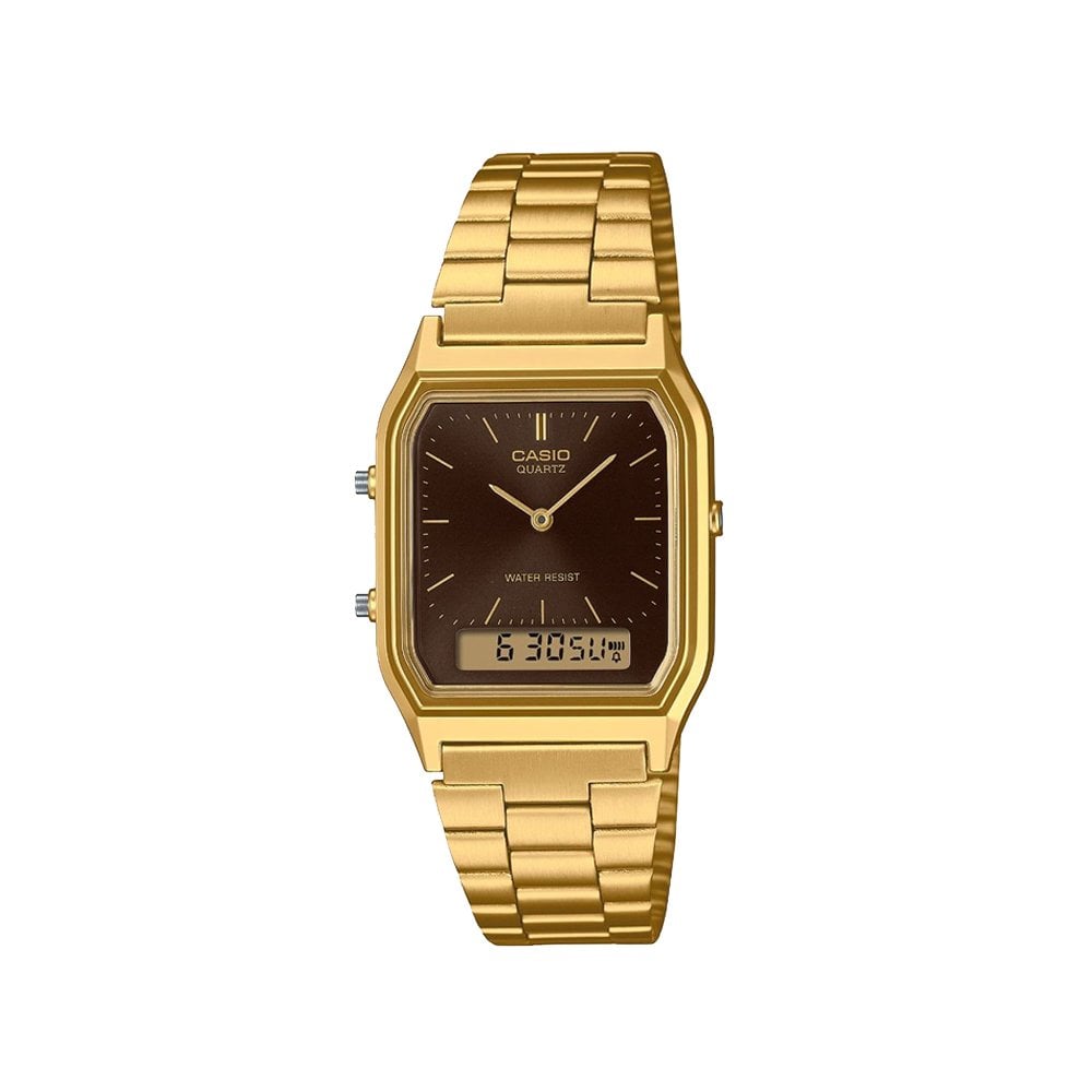 AQ-230GA-5AMQYE - Gold/Brown