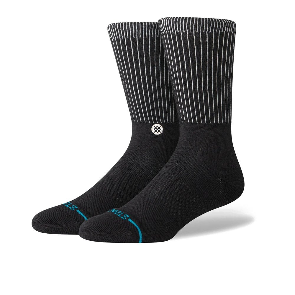 Icon Pop Crew Socks - Black