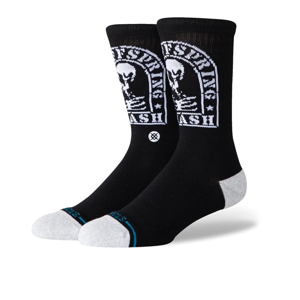 Smashed Crew Socks - Black
