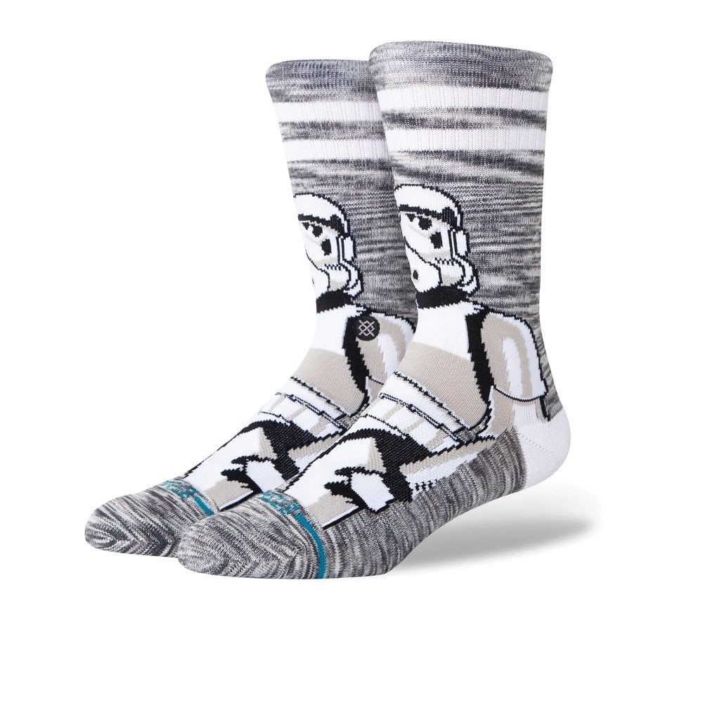 The Storm Trooper Crew Socks - White