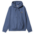 Hooded American Script Jacket - Blue Iris