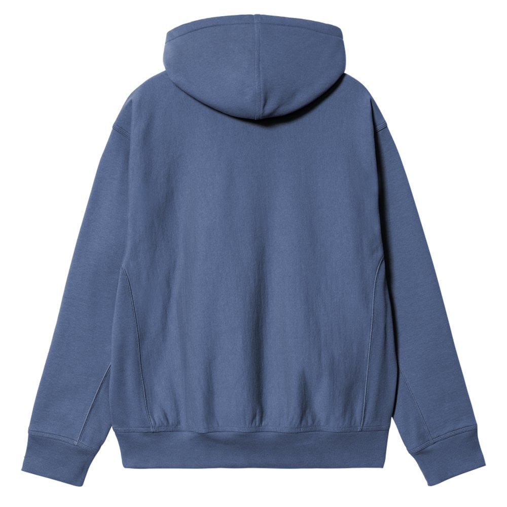 Hooded American Script Jacket - Blue Iris