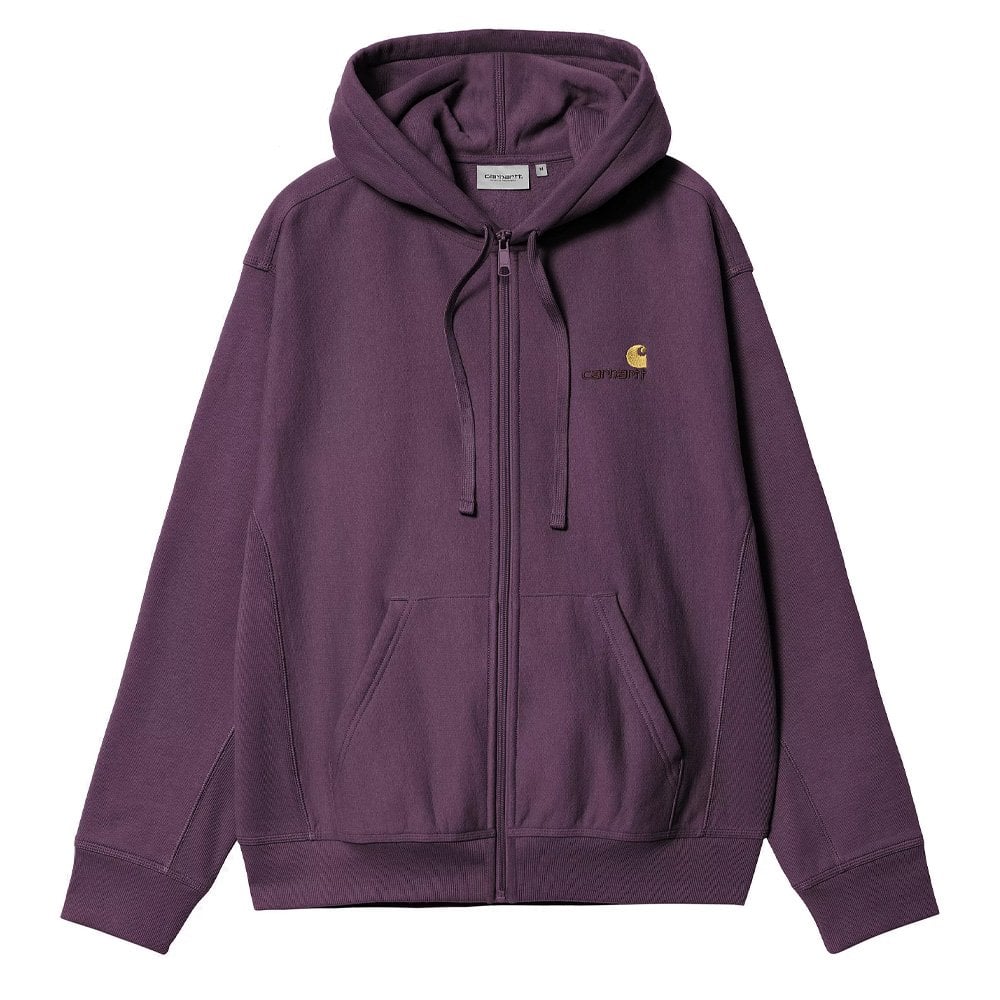 Hooded American Script Jacket - Huckleberry