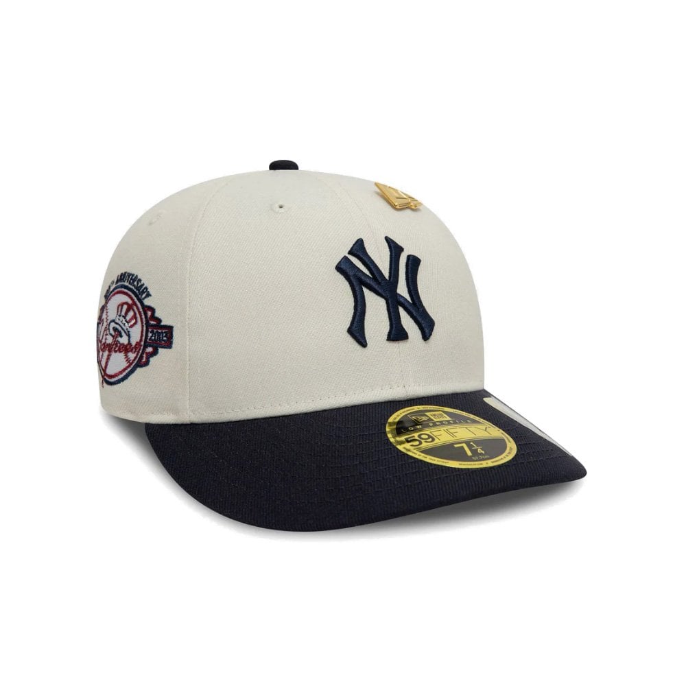 New York Yankees Pin Low Profile 59FIFTY Fitted Cap - Stone/Navy