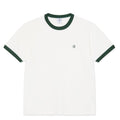 Ringer T-Shirt - Cloud/Dk Grn