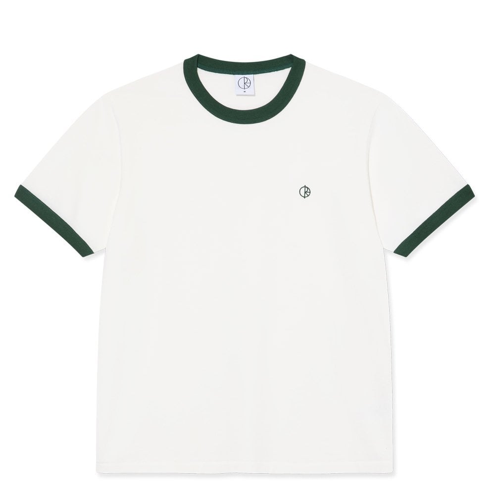Ringer T-Shirt - Cloud/Dk Grn