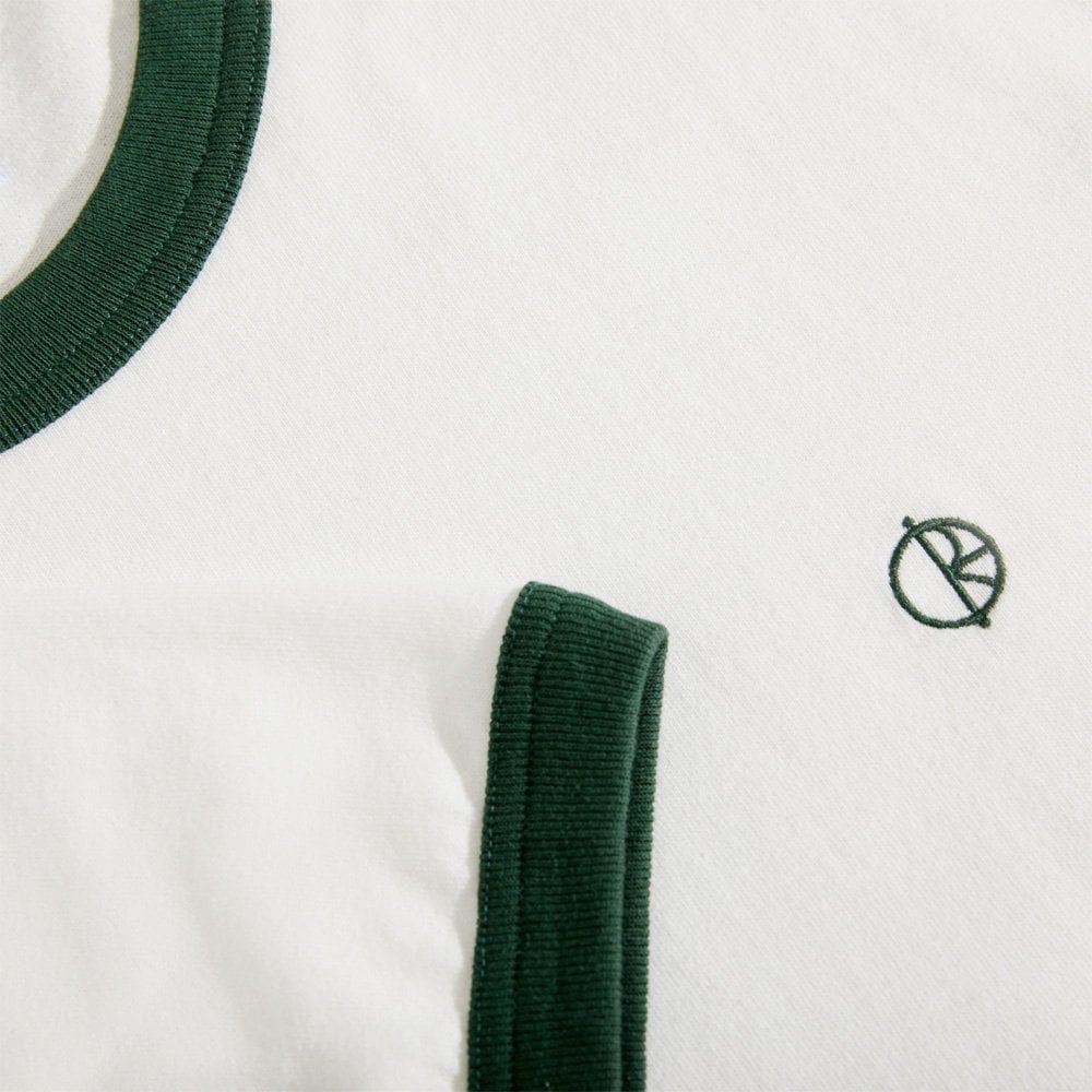 Ringer T-Shirt - Cloud/Dk Grn