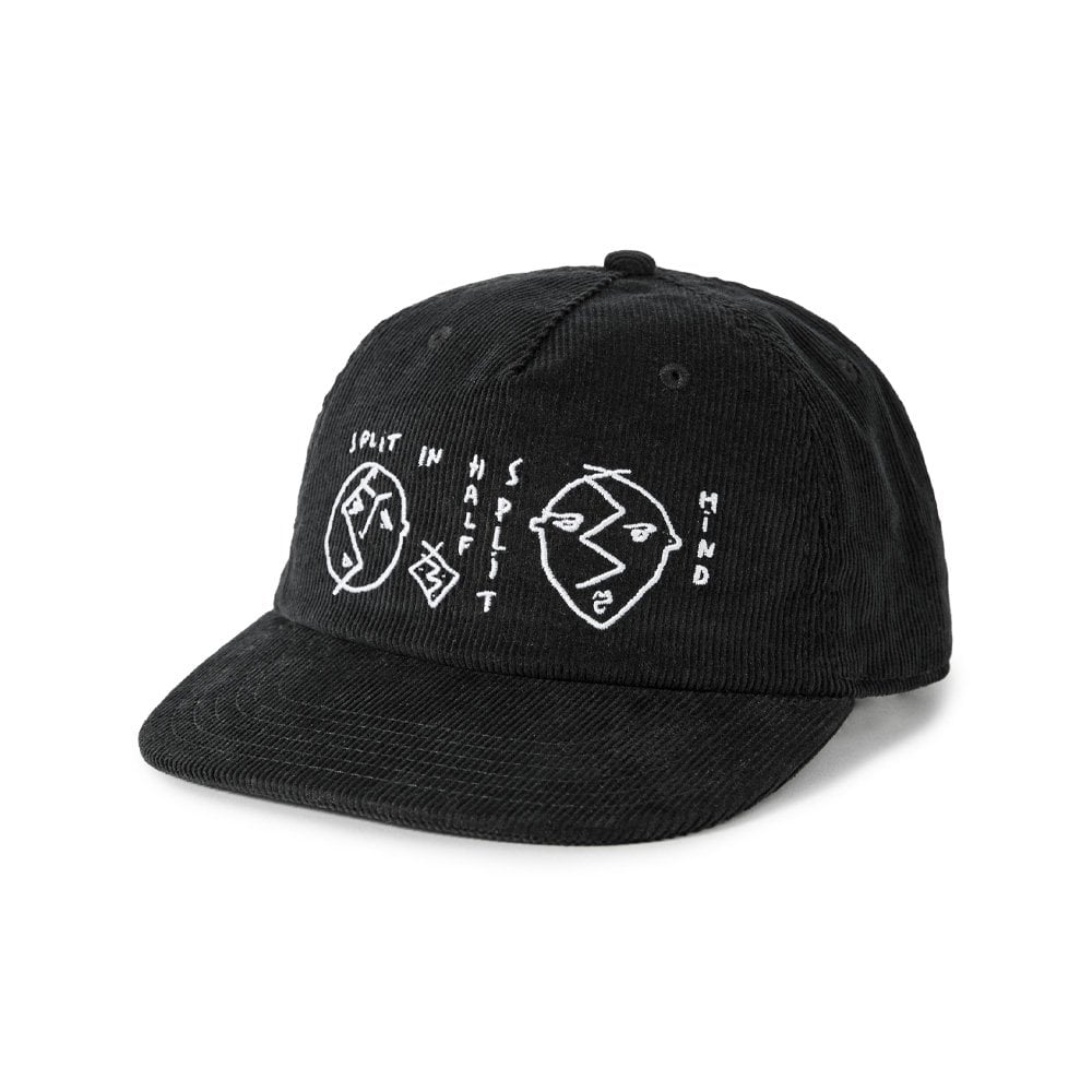 Split In Half Cap - Black