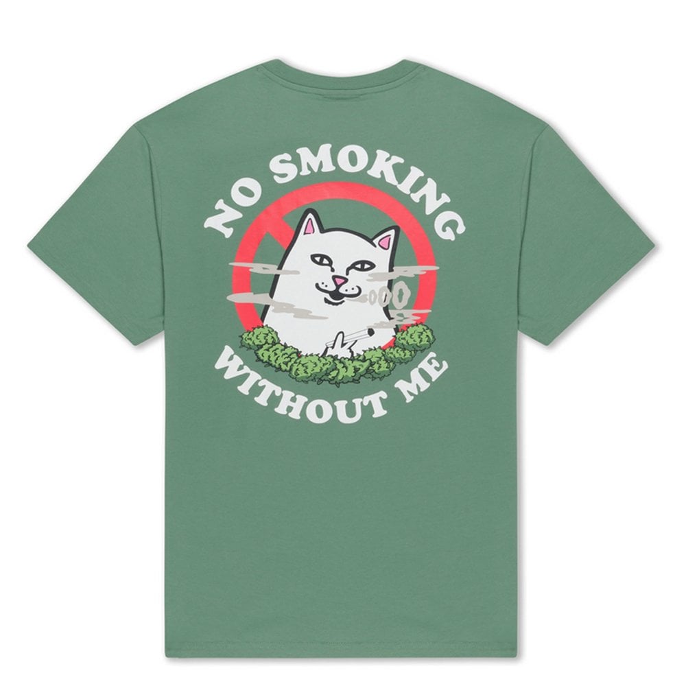 No Smoking T-Shirt - Light Olive