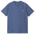 American Script Organic T-Shirt - Blue Iris