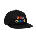 Lucky 5 Panel Snapback Cap  - Black