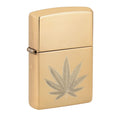 Lustre Cannabis Leaf Design - Brass