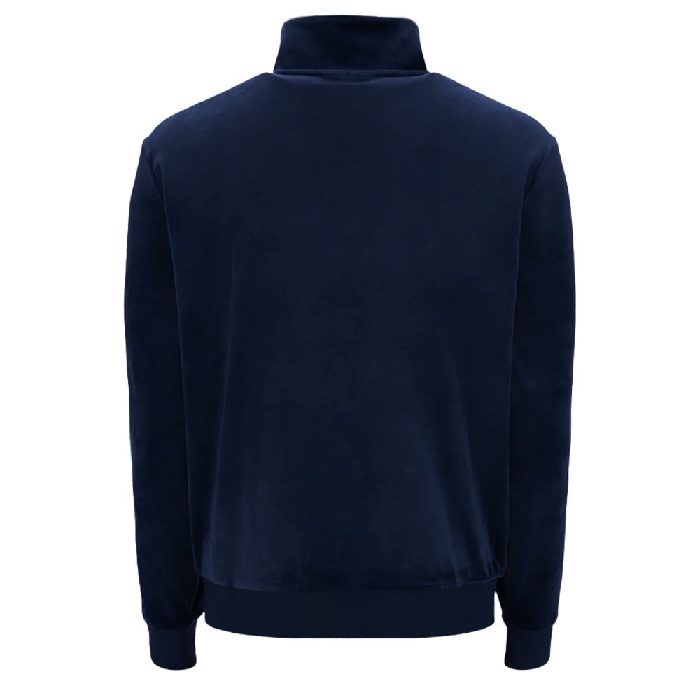 Irving Velour Track Jacket - Nvy/Gardenia