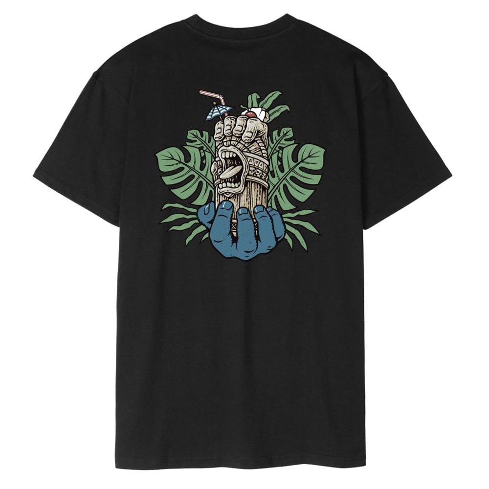 Tiki Hand Strip T-Shirt - Black