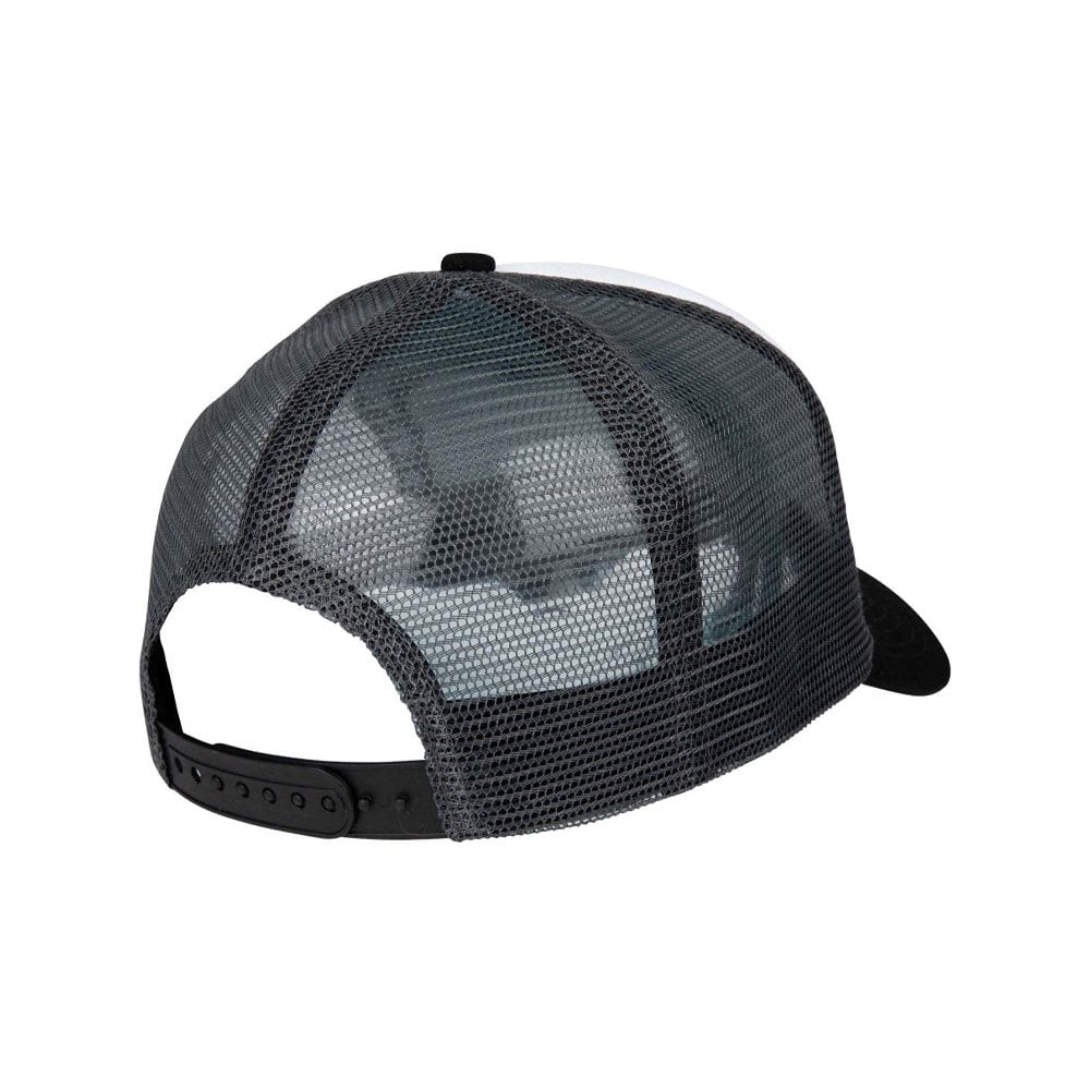 Flaming Dice Dot Meshback - White/Grey