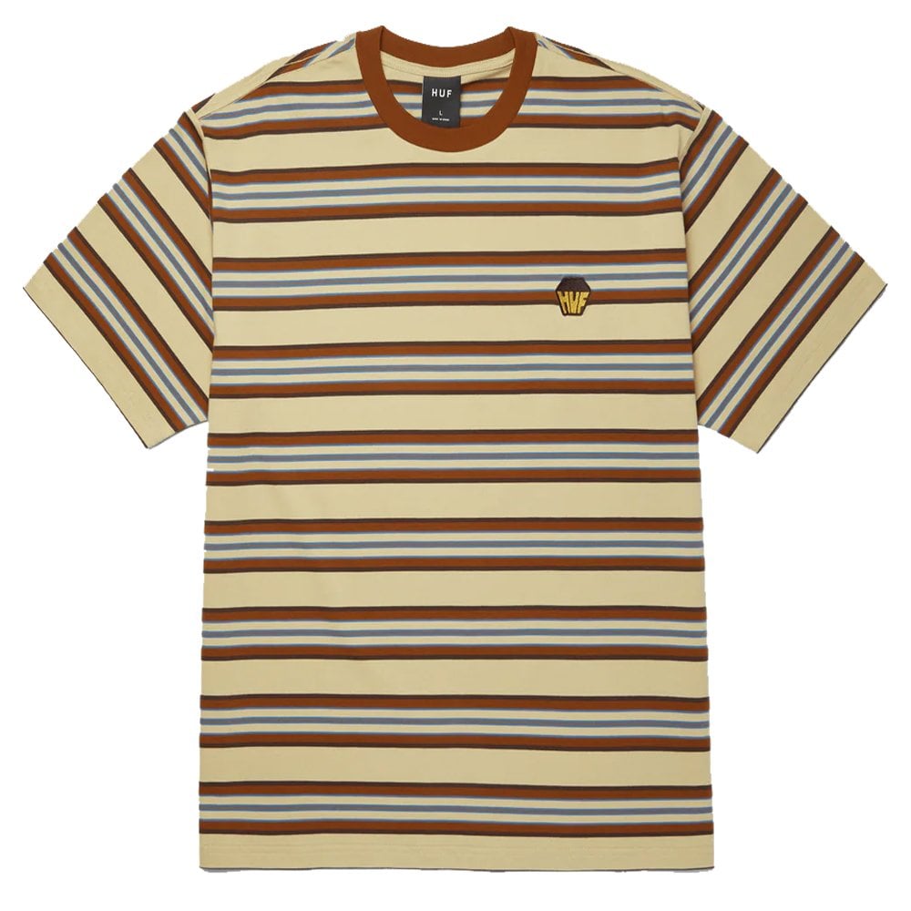 Big Block Stripe Boxy T-Shirt - Pale Yellow
