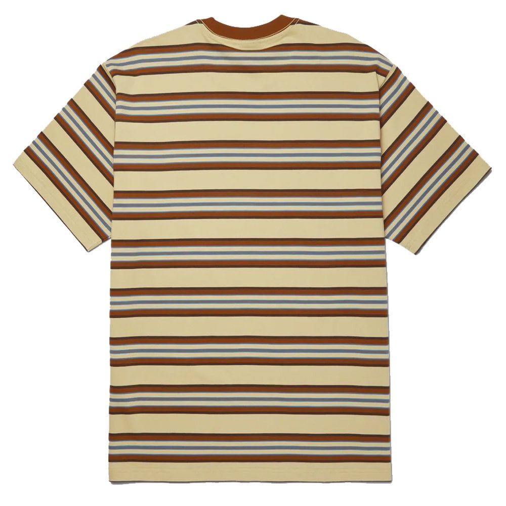 Big Block Stripe Boxy T-Shirt - Pale Yellow