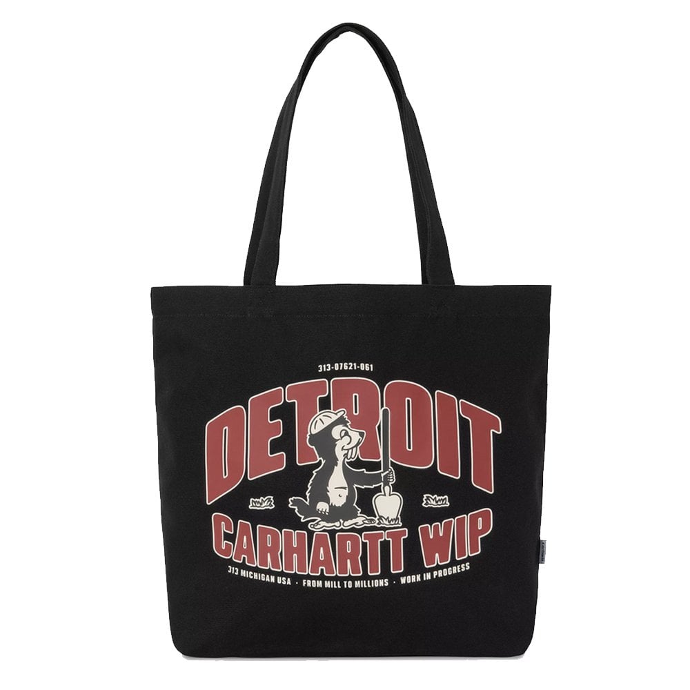 Canvas Graphic Tote - Black