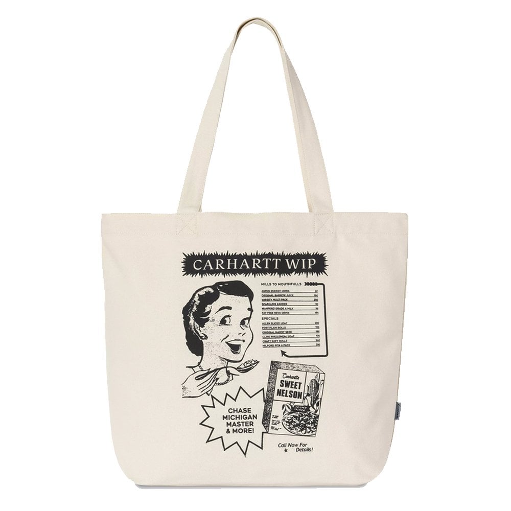 Canvas Graphic Tote - Natural