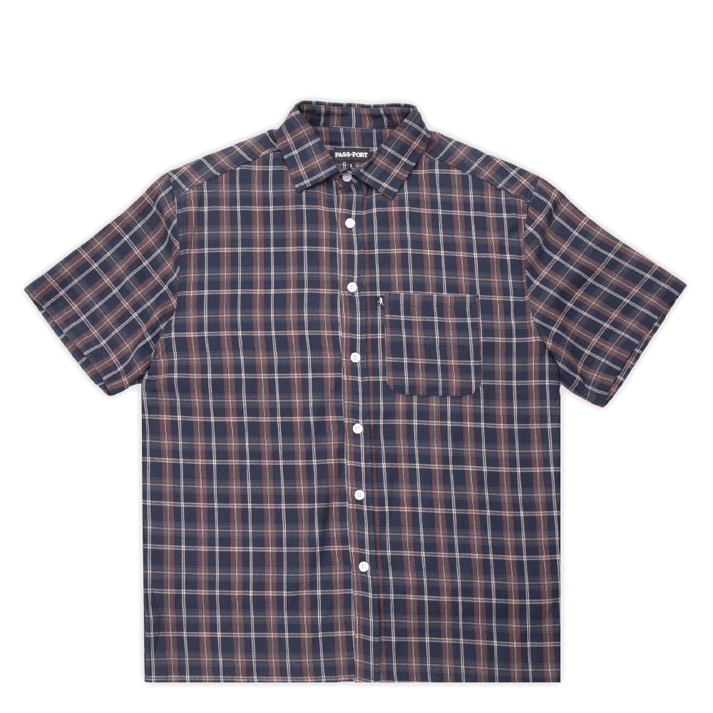 Workers Check Shirt - Navy
