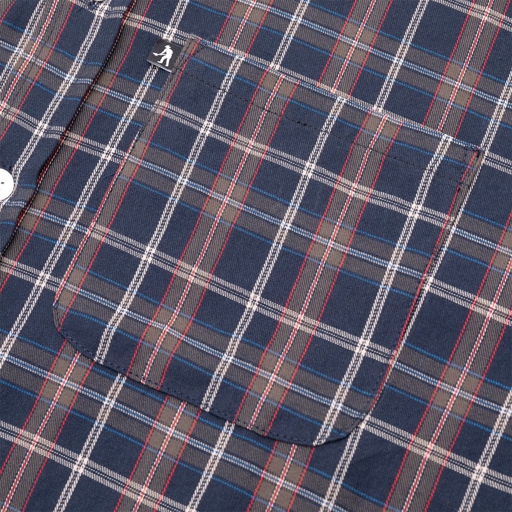 Workers Check Shirt - Navy