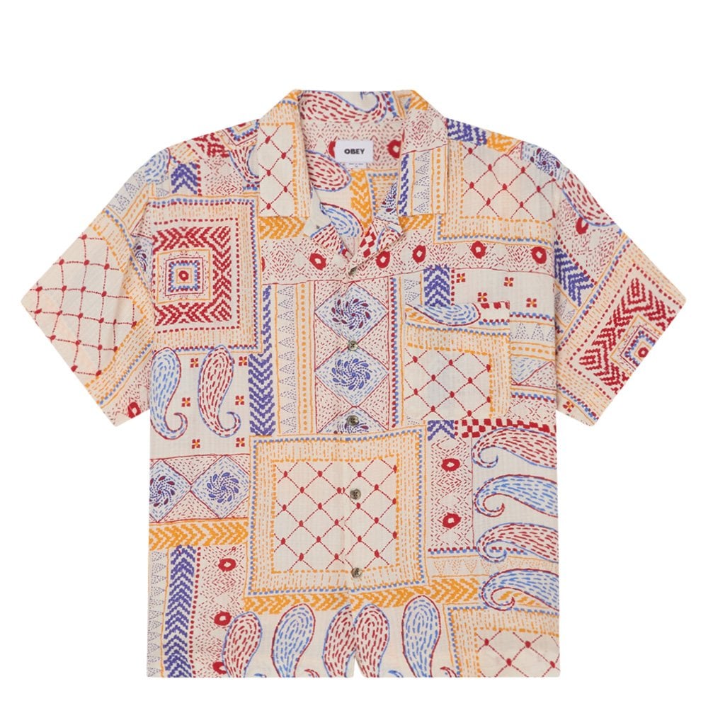 Archie Woven Shirt - Cream Multi