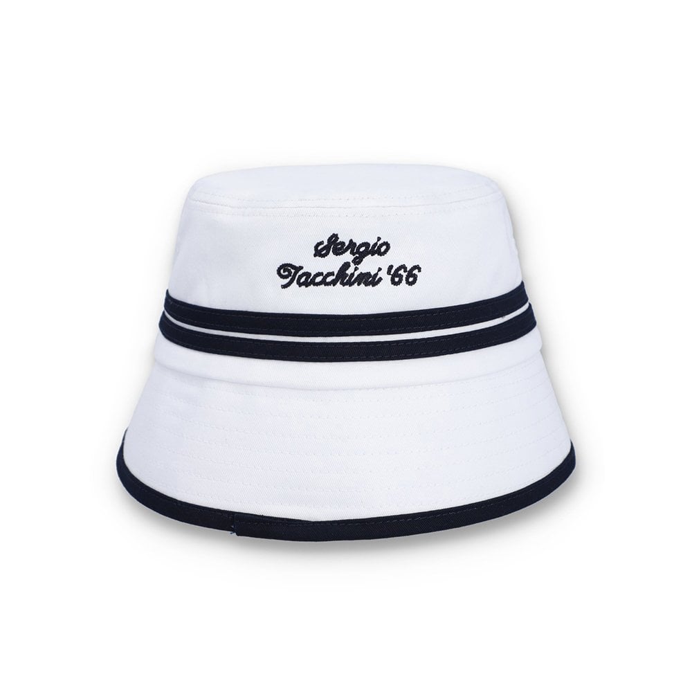 Newton Bucket Hat - White/M Blue
