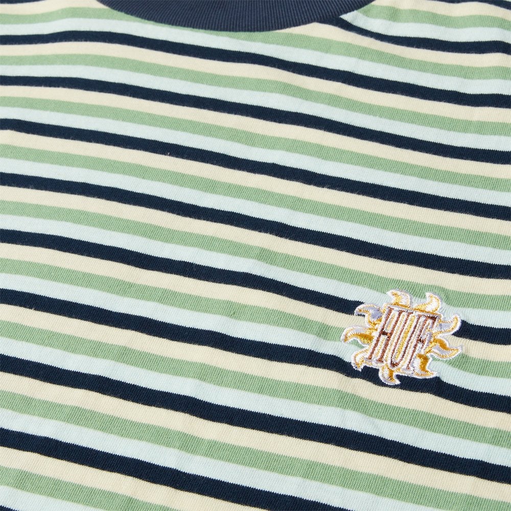 Apollo Striped Knit Boxy Top - Blue