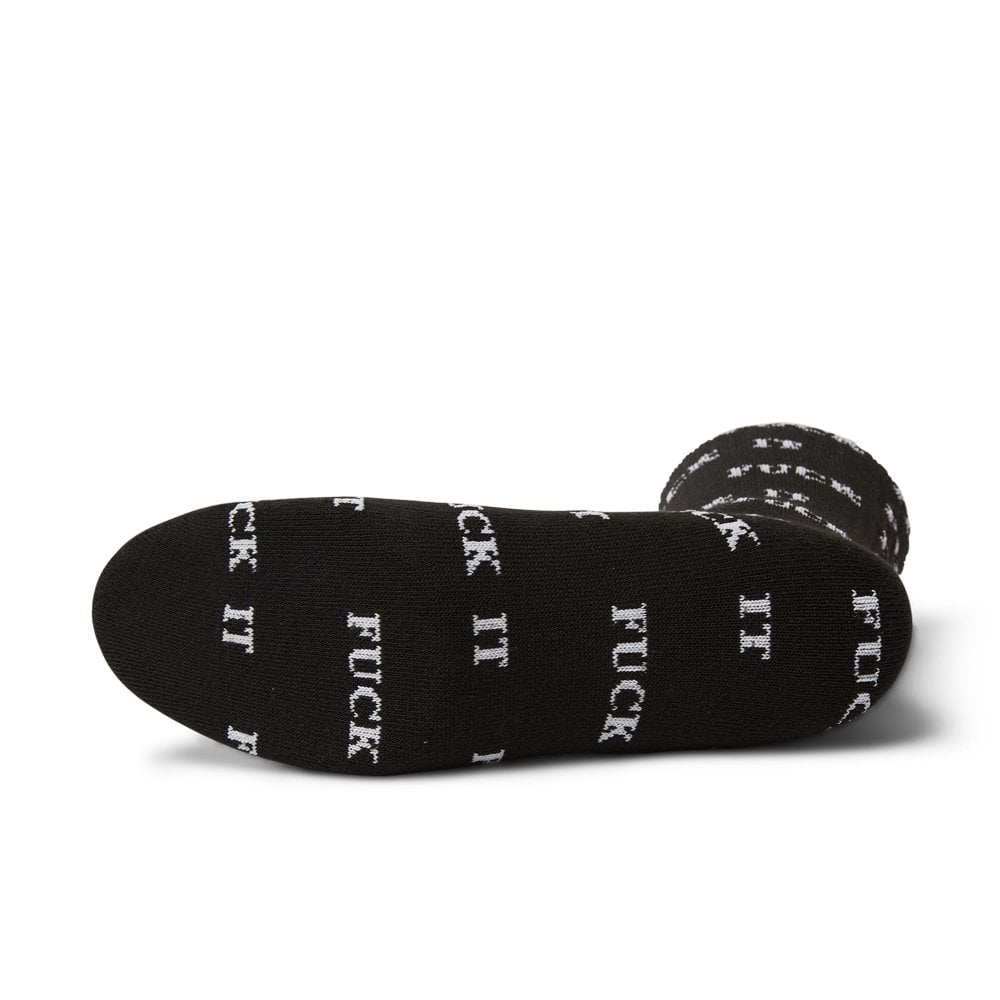Fuck It Glow Sock - Black